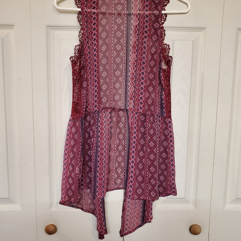 Juniors Nobo Sheer Drape Cardigan